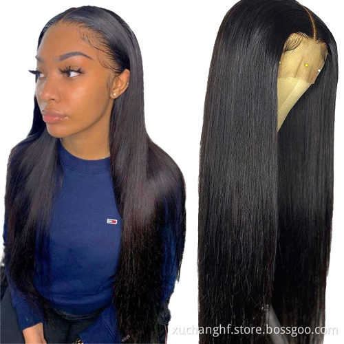 2021 New Arrival Hair Wigs Human Lace Front Closure Straight Brazilian Full Virgin Cuticle Aligned HD Human Hair Wig